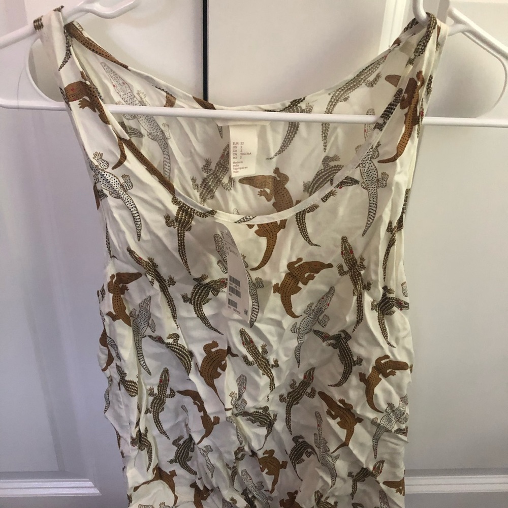 H&M Lizard Tank Blouse
